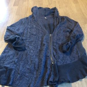 Super cute Free People jacket! Gray.